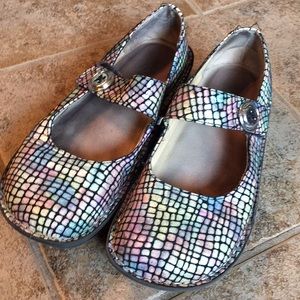 Alegria Mary Jane clogs.